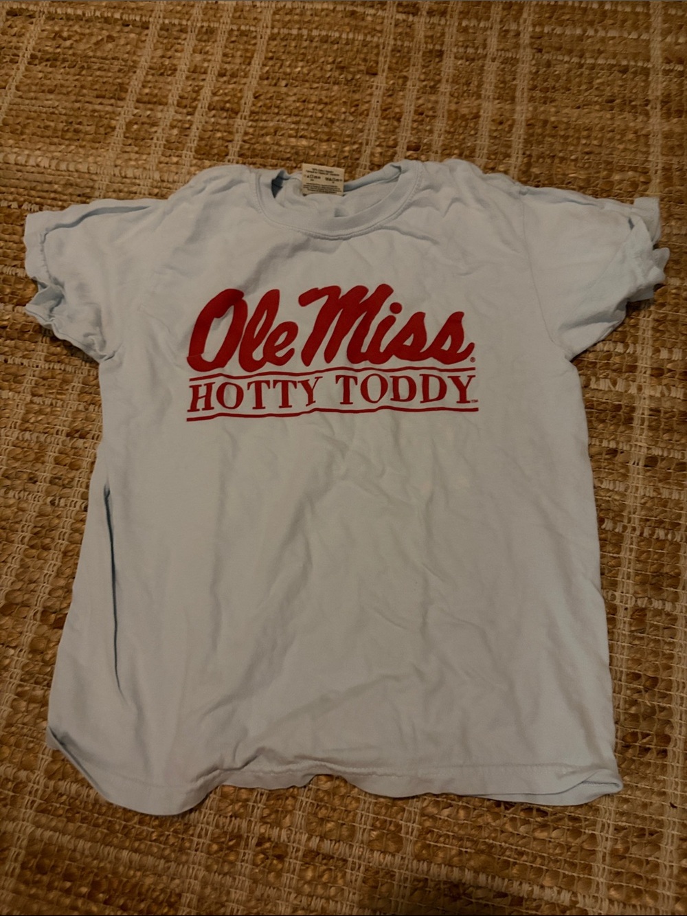 Ole Miss Hotty Toddy Graphic Tee - Light Blue